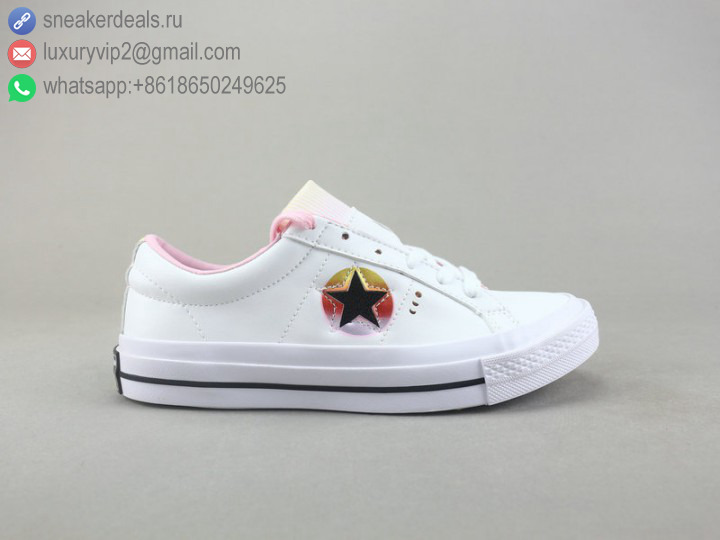 CONVERSE ALL STAR LOW WHITE UNISEX LEATHER SKATE SHOES SKATE SHOES